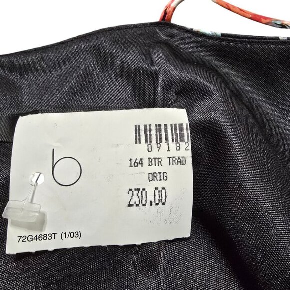 David Meister NWT Silk Floral Paisley Spaghetti Strap Slip Dress Sz 8 - Picture 9 of 13